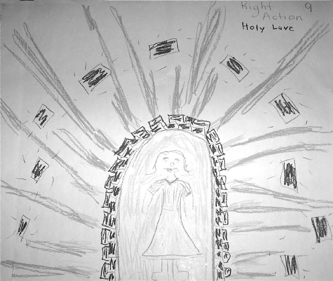 图10　卡桑德拉的第九型画作《正当行动，神圣之爱》